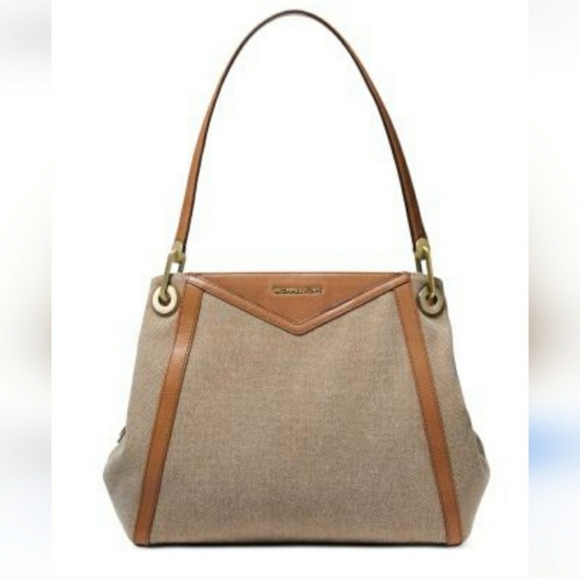 Michael Kors Handbags - Michael Kors Cotton Canvas Shoulder Bag